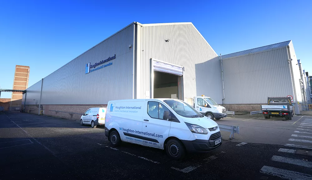 Image showing Houghton International building and branded vehicles