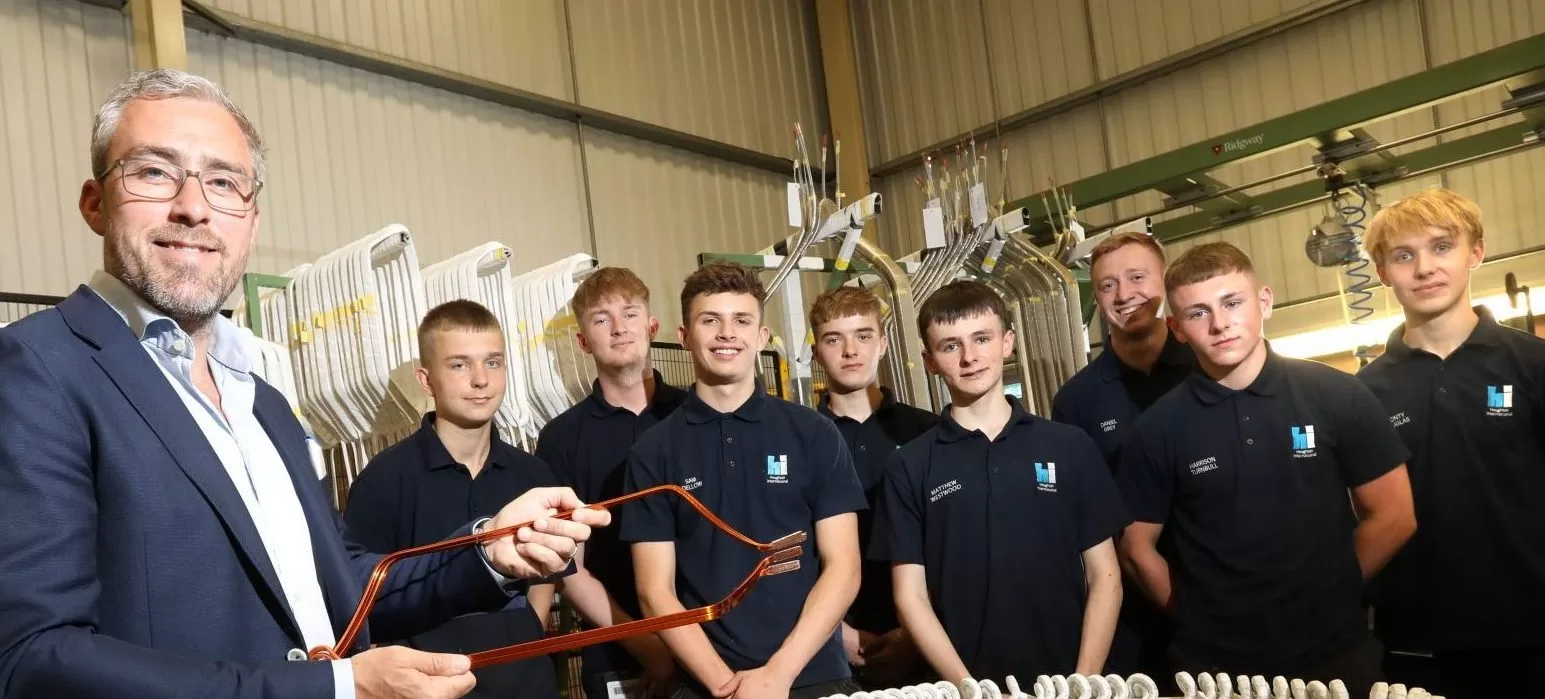 Houghton International Apprentices with CEO